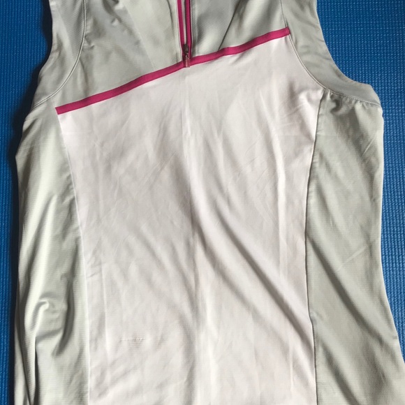 Adidas Golf Sleeveless Pink White Size Large